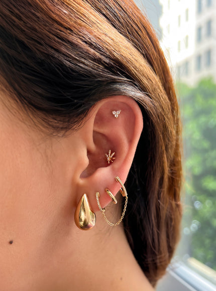 Zoe Lev Diamond Trio Stud Earrings