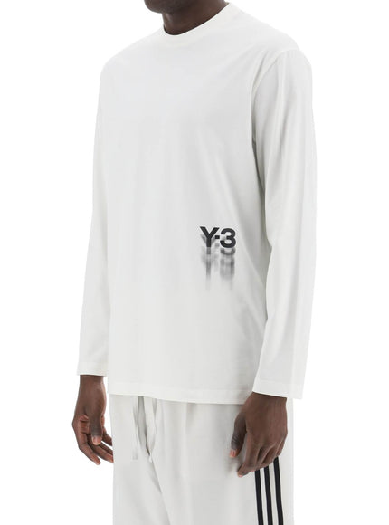 Y-3 long-sleeved t-shirt with logo print