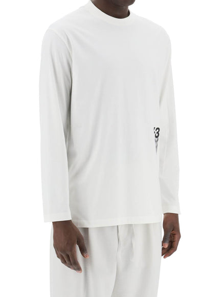 Y-3 long-sleeved t-shirt with logo print