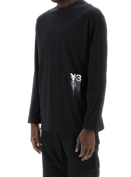 Y-3 long-sleeved t-shirt with logo print