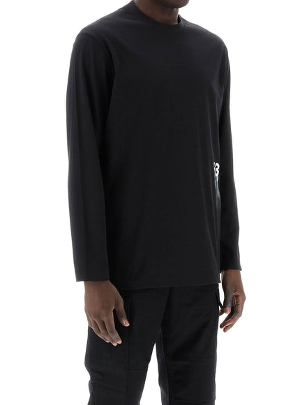 Y-3 long-sleeved t-shirt with logo print