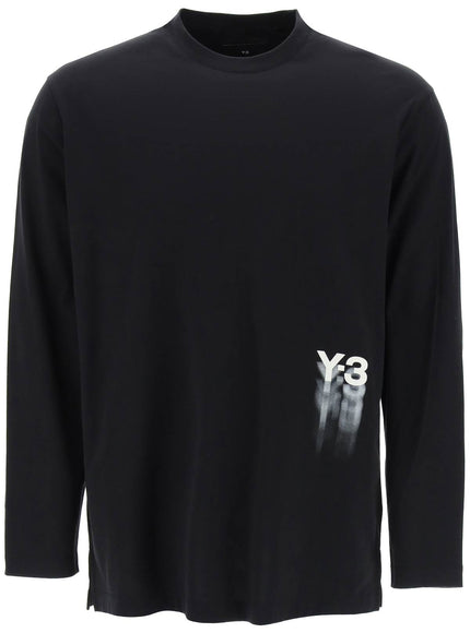 Y-3 long-sleeved t-shirt with logo print