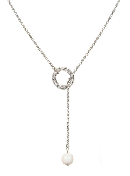 Izzy Pearl Lariat Necklace