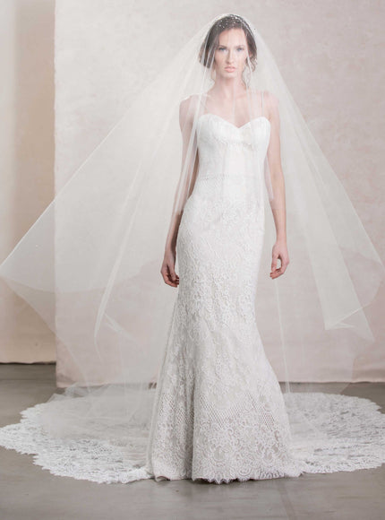 Illustria Pearl and Crystal Cathedral Veil