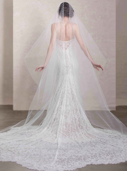Illustria Pearl and Crystal Cathedral Veil