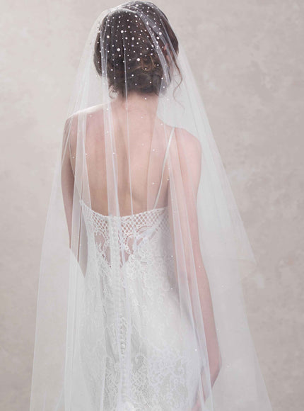 Illustria Pearl and Crystal Cathedral Veil