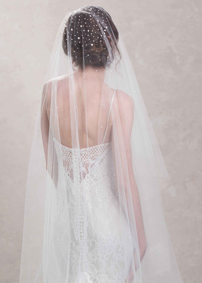 Illustria Pearl and Crystal Cathedral Veil