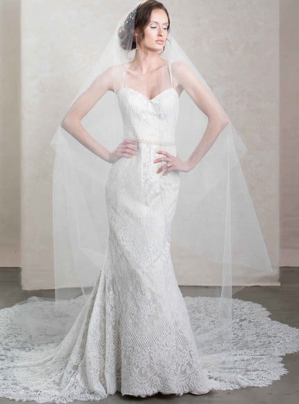 Illustria Pearl and Crystal Cathedral Veil