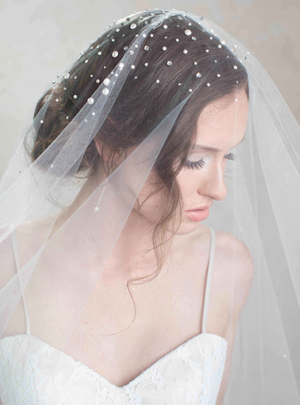 Illustria Pearl and Crystal Cathedral Veil