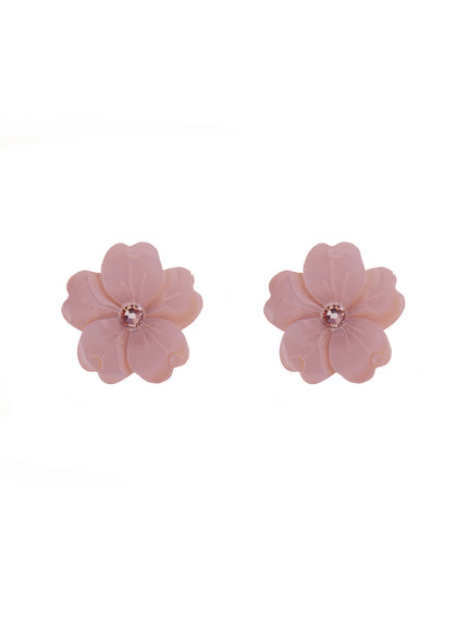 Ina Mother of Pearl Floral Stud Earrings