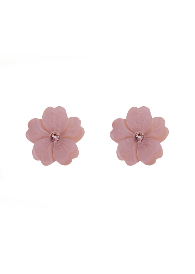 Ina Mother of Pearl Floral Stud Earrings