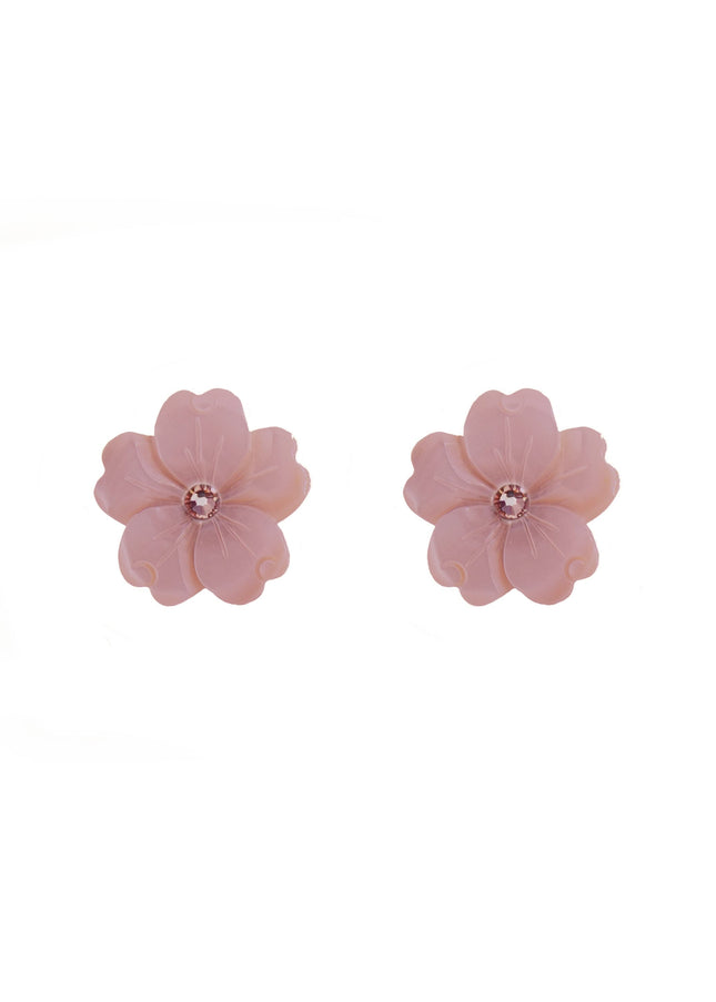 Ina Mother of Pearl Floral Stud Earrings