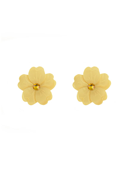 Ina Mother of Pearl Floral Stud Earrings