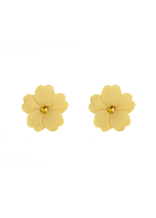Ina Mother of Pearl Floral Stud Earrings