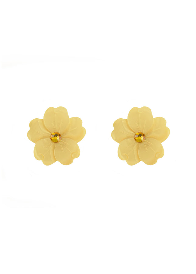 Ina Mother of Pearl Floral Stud Earrings