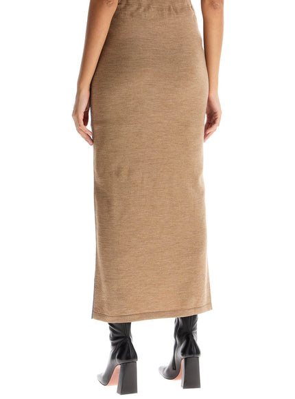 Moschino bicolor knit skirt