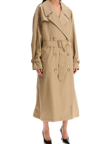 Moschino double-breasted trench coat with