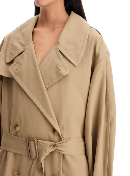 Moschino double-breasted trench coat with