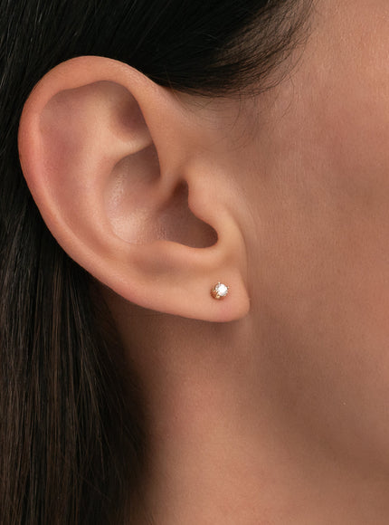Zoe Lev 4 Prong Diamond Stud Earrings