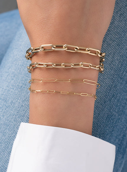 Zoe Lev 14K Gold Open Link Chain Bracelet