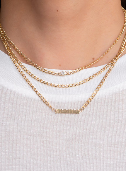 Zoe Lev Cuban Link Bezel Diamond Choker
