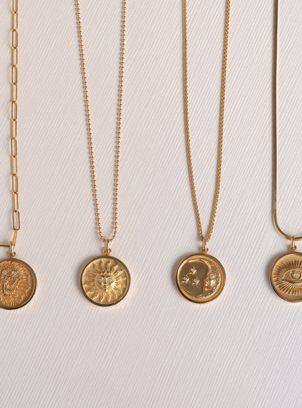 Zoe Lev 14K Gold Diamond Sun Medallion Pendant