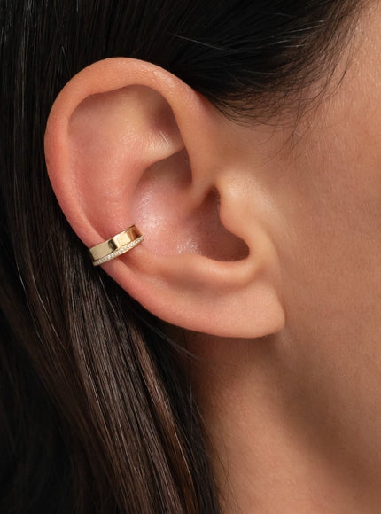 Zoe Lev Thick Diamond Ear Cuff