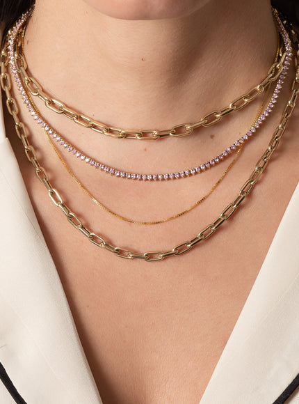 Zoe Lev 14K Gold Extra Large Open Link Chain Necklace