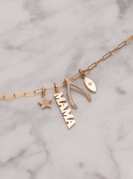 Zoe Lev 14K Gold Mama Pendant