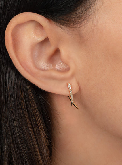 Zoe Lev Diamond Claw Earrings