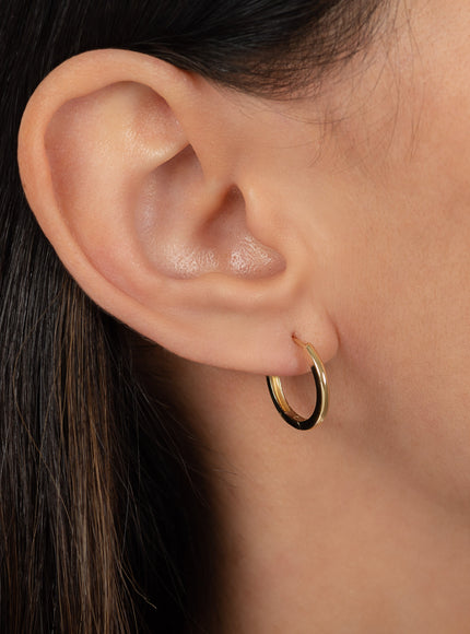 Zoe Lev 14K Gold Large Huggie Earrings