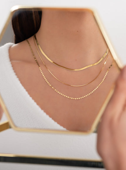 Zoe Lev 14K Gold Snake Chain Necklace