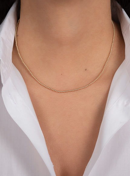 Zoe Lev 2mm Bead Necklace