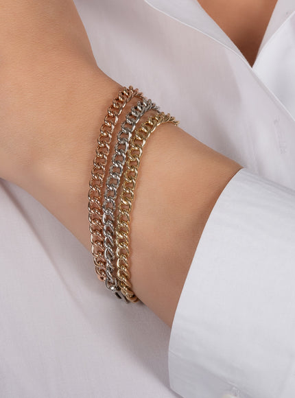 Zoe Lev 14K Gold Large Curb Link Chain Bracelet