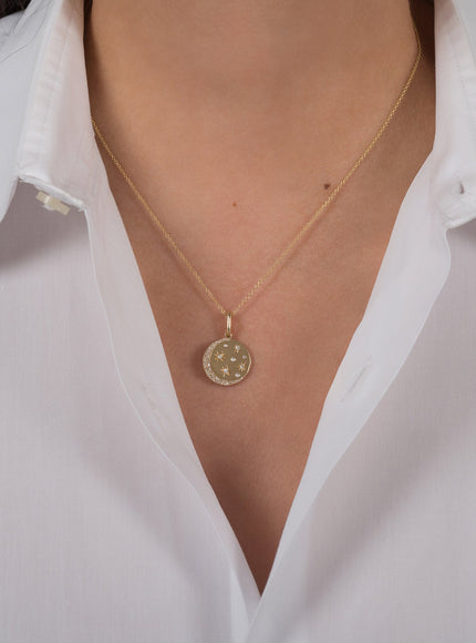 14K Diamond Celestial Necklace