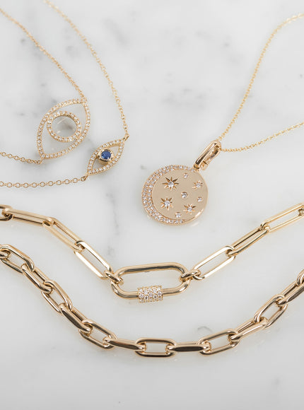 14K Diamond Celestial Necklace