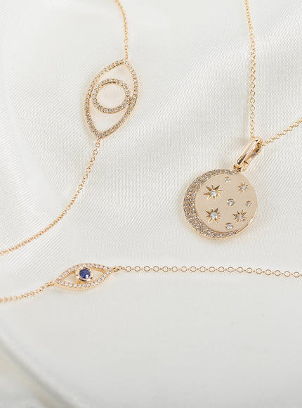 14K Diamond Celestial Necklace