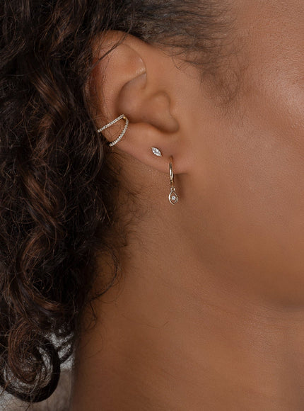 Zoe Lev Double Diamond Ear Cuff