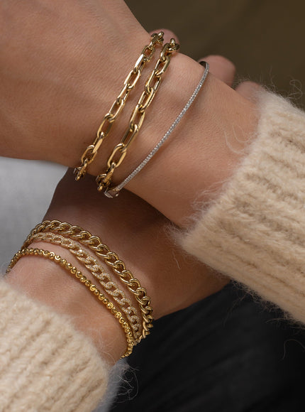 Zoe Lev 14K Gold Extra Large Open Link Chain Bracelet