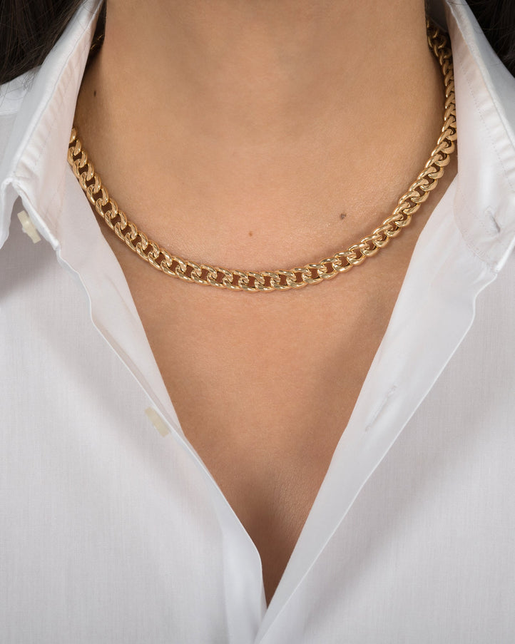 Zoe Lev 14K Large Miami Cuban Link Necklace