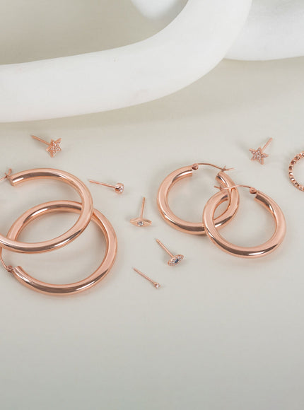 Zoe Lev 14K Gold Small Thick Hoop Earrings