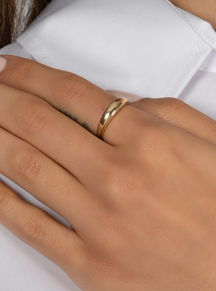 Zoe Lev 14K Gold Dome Band Ring