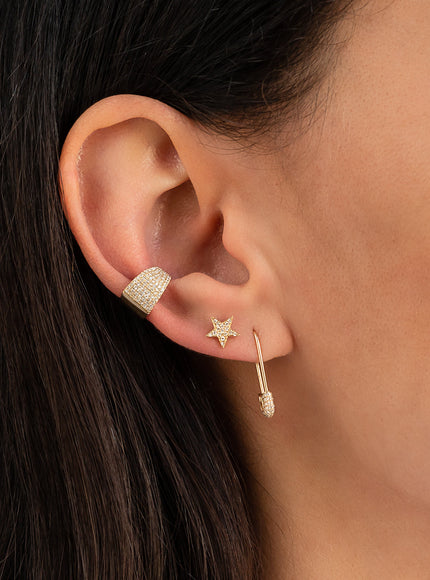 Zoe Lev Jumbo Diamond Ear Cuff