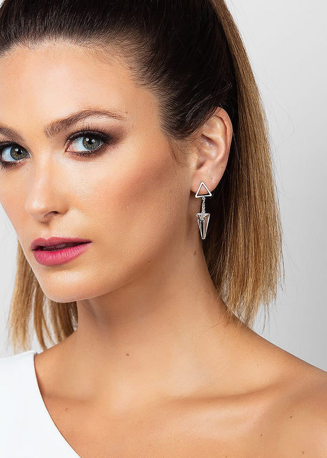 Julia Crystal Spike Drop Earrings
