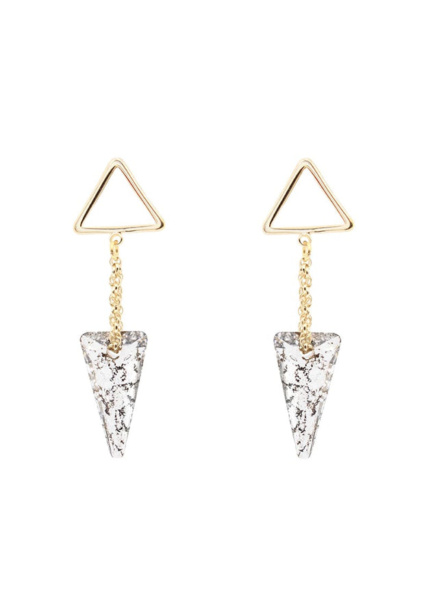 Julia Crystal Spike Drop Earrings