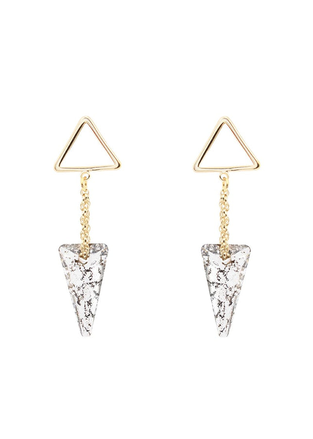 Julia Crystal Spike Drop Earrings
