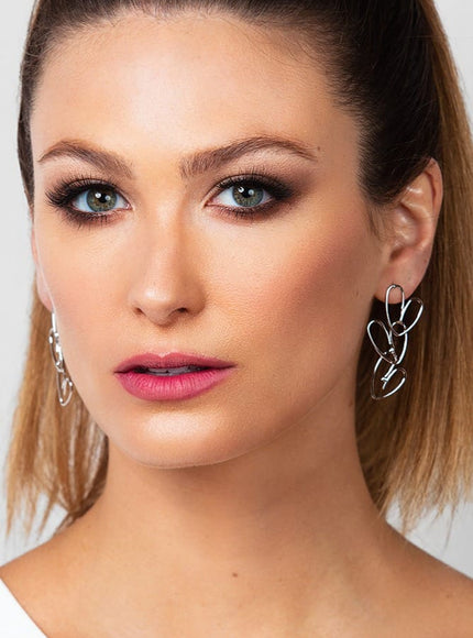 Kayla Triple Heart Earrings