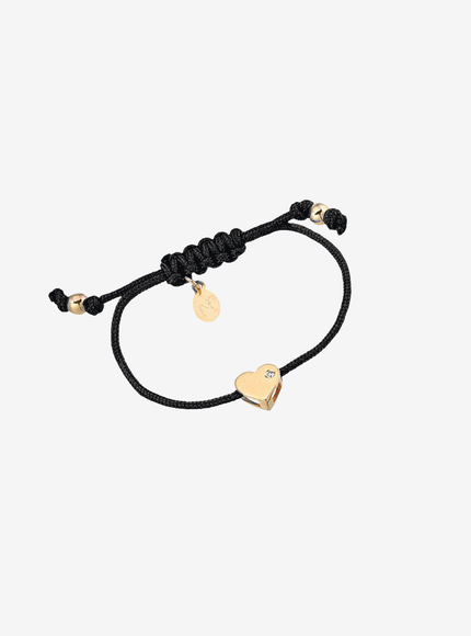 Zoe Lev Kids Heart with Diamond Fortune Bracelet