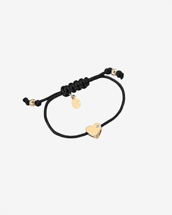 Zoe Lev Kids Heart with Diamond Fortune Bracelet