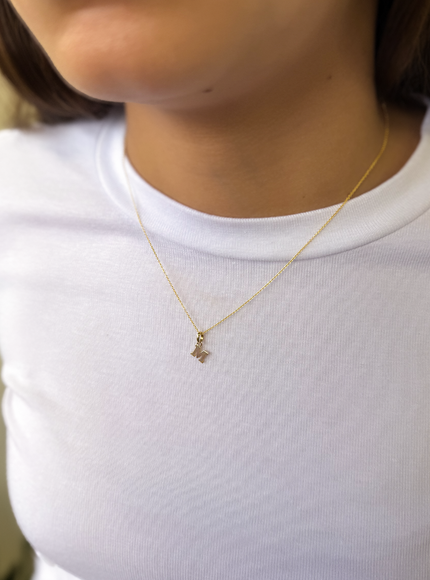 Zoe Lev Kids 14K Gold Initial Necklace
